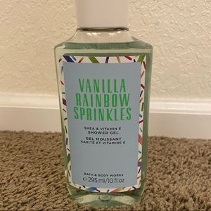 BBW vanilla rainbow sprinkles bath/shower gel